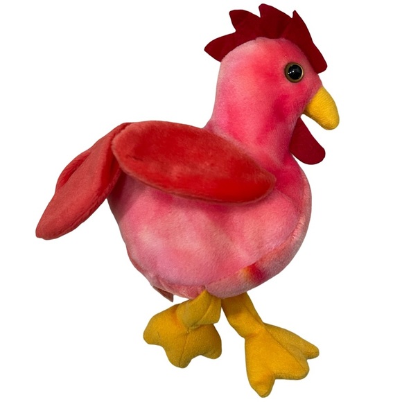 Ty Beanie Baby “STRUT” “DOODLE” The Rooster 4th Generation 3rd Tush Tag PVC 1996 - Picture 2 of 6